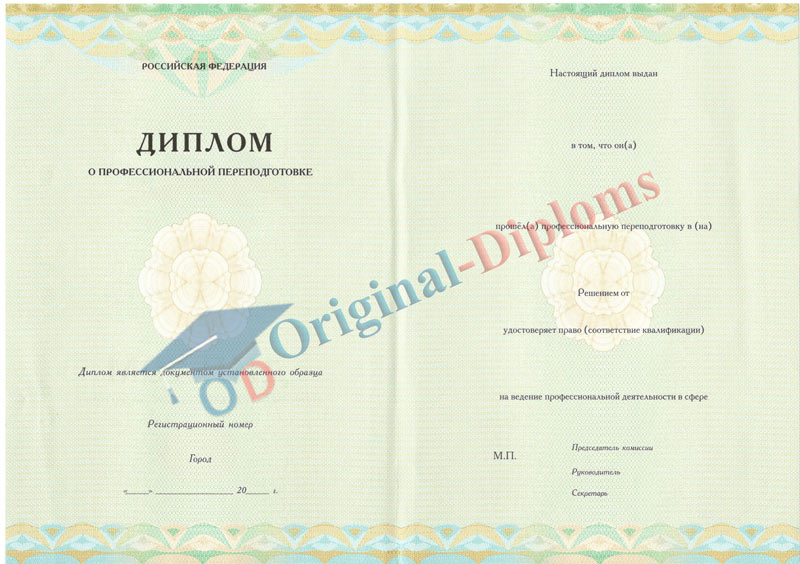 Диплом о переподготовке 2013